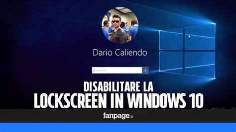 Abilitare la schermata di blocco di Windows